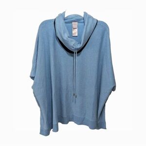 Chico's S / M Cape Cowl Neck Pullover Sweater Cashmere Blend
